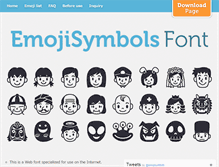 Tablet Screenshot of emojisymbols.com